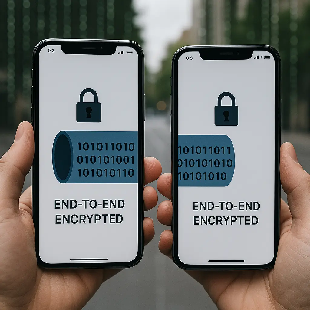 End-to-end encryption concept
